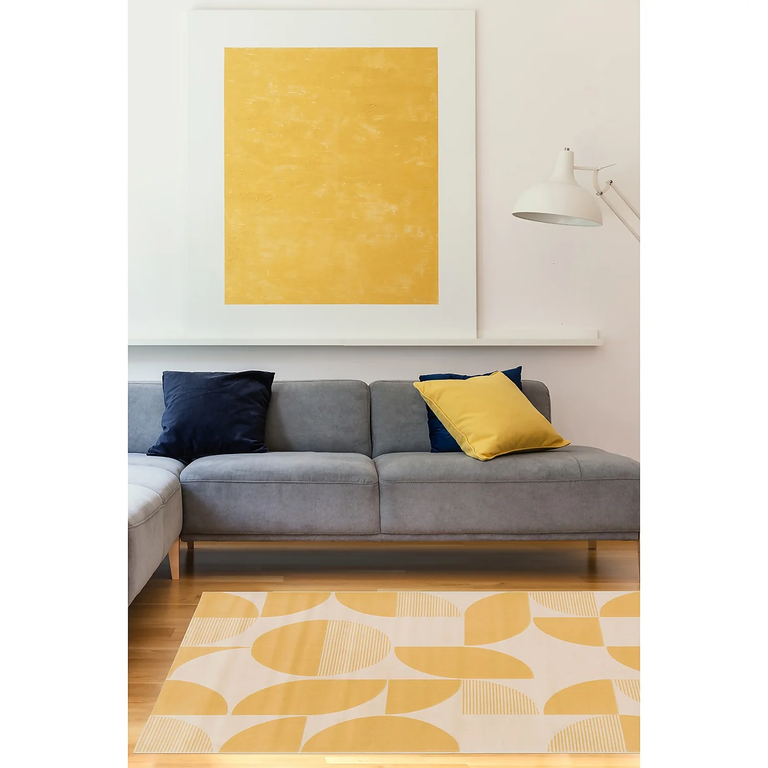 Geometric Rug - Ochre - 120x170cm 2 Geometric Rug - Ochre - 120x170cm - Image 2