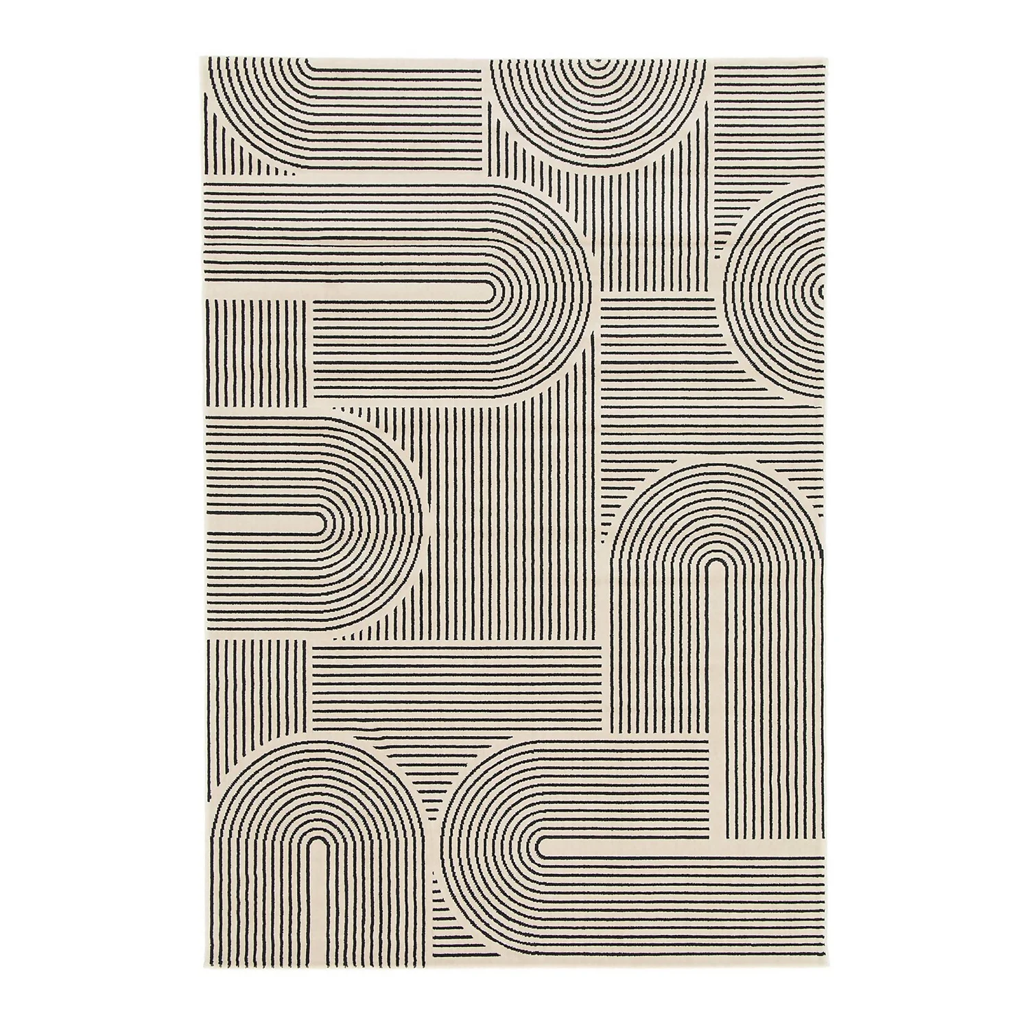 Arcs Rug - Monochrome - 160x230cm 1 Arcs Rug - Monochrome - 160x230cm
