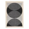 Retro Circle Rug - Monochrome - 120x170cm