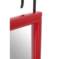 Over Door Hanging Mirror - Red - 33.5x124cm -Curver Shop 14820924 4245058442843908