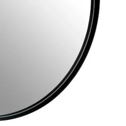 Cindy Large Round Wall Mirror - Matt Black - 70cm -Curver Shop 14820937 8565058437788281