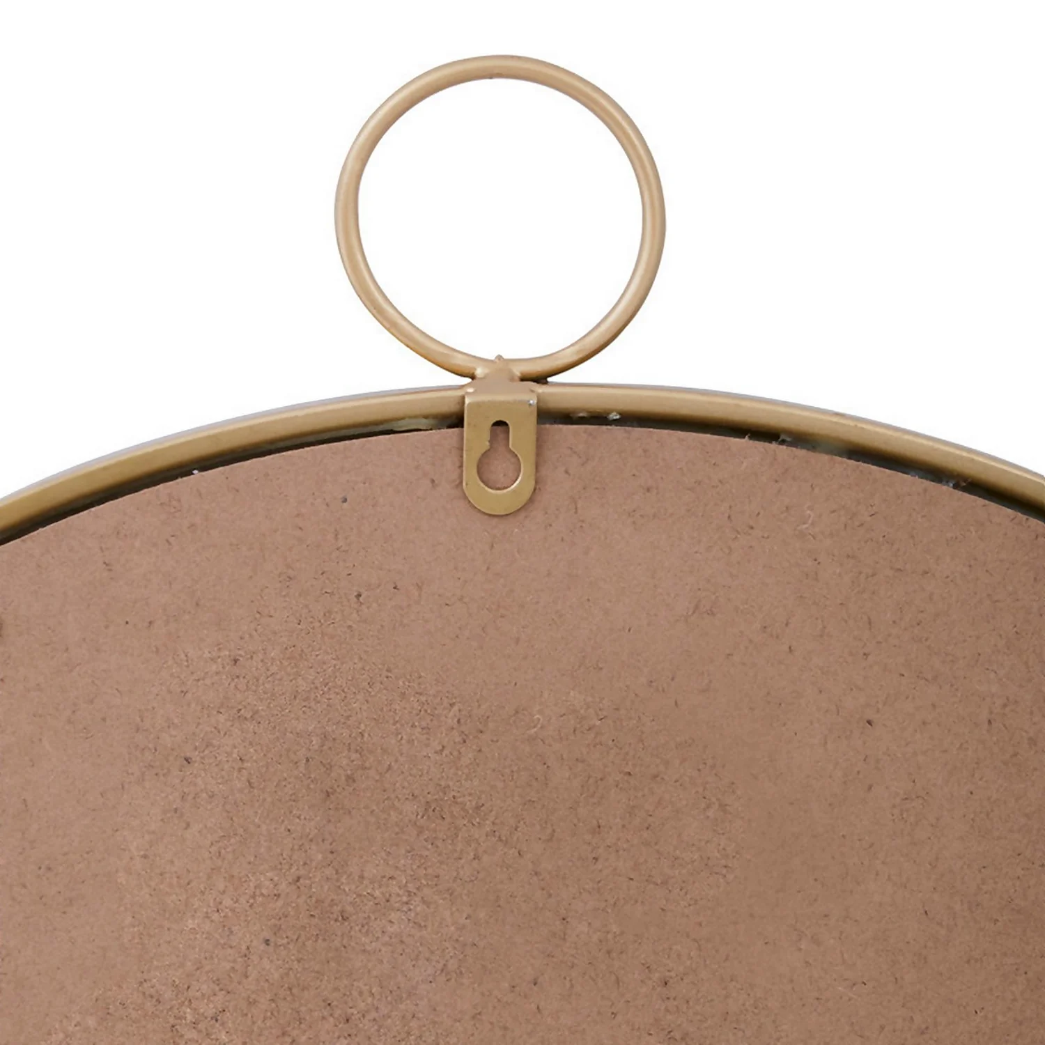 Round Metal Wall Mirror - Gold - 60cm 5 Round Metal Wall Mirror - Gold - 60cm - Image 5