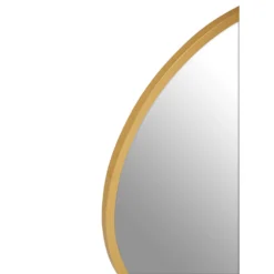 Saska Round Wall Mirror - Gold - 80cm -Curver Shop 14820943 7075058974866125