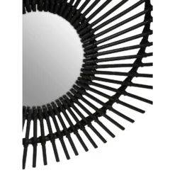 Mataram Round Rattan Wall Mirror - Black - 80cm 9 Mataram Round Rattan Wall Mirror - Black - 80cm -Curver Shop 14820952 2135058698816637