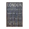 London Wall Plaque - 25x38cm
