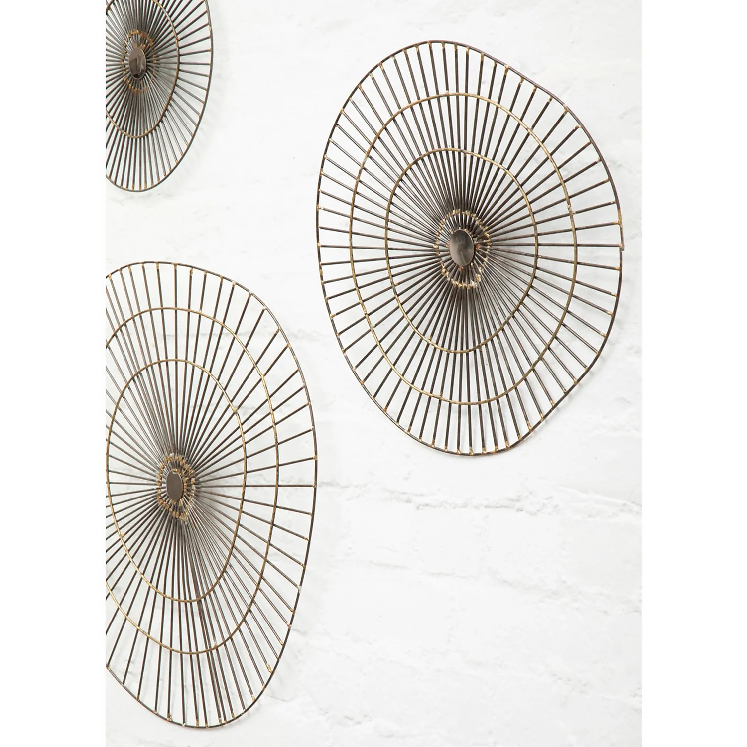 Mirano Medium Abstract Wall Art - Gold - 45x47cm 7 Mirano Medium Abstract Wall Art - Gold - 45x47cm - Image 7