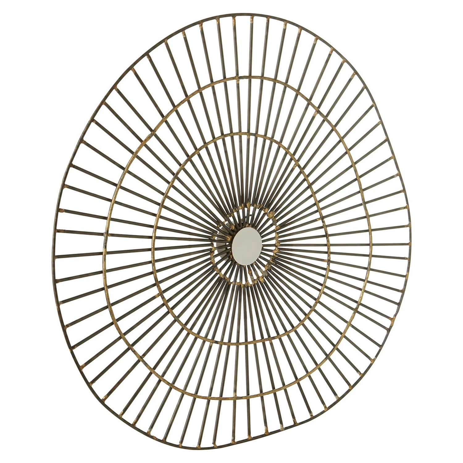 Mirano Medium Abstract Wall Art - Gold - 45x47cm 3 Mirano Medium Abstract Wall Art - Gold - 45x47cm - Image 3