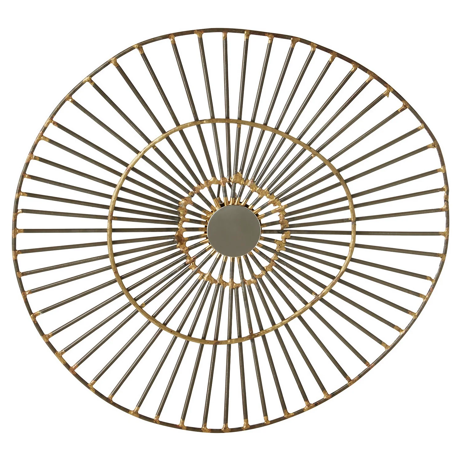 Mirano Small Abstract Wall Art - Gold - 29x31cm 1 Mirano Small Abstract Wall Art - Gold - 29x31cm