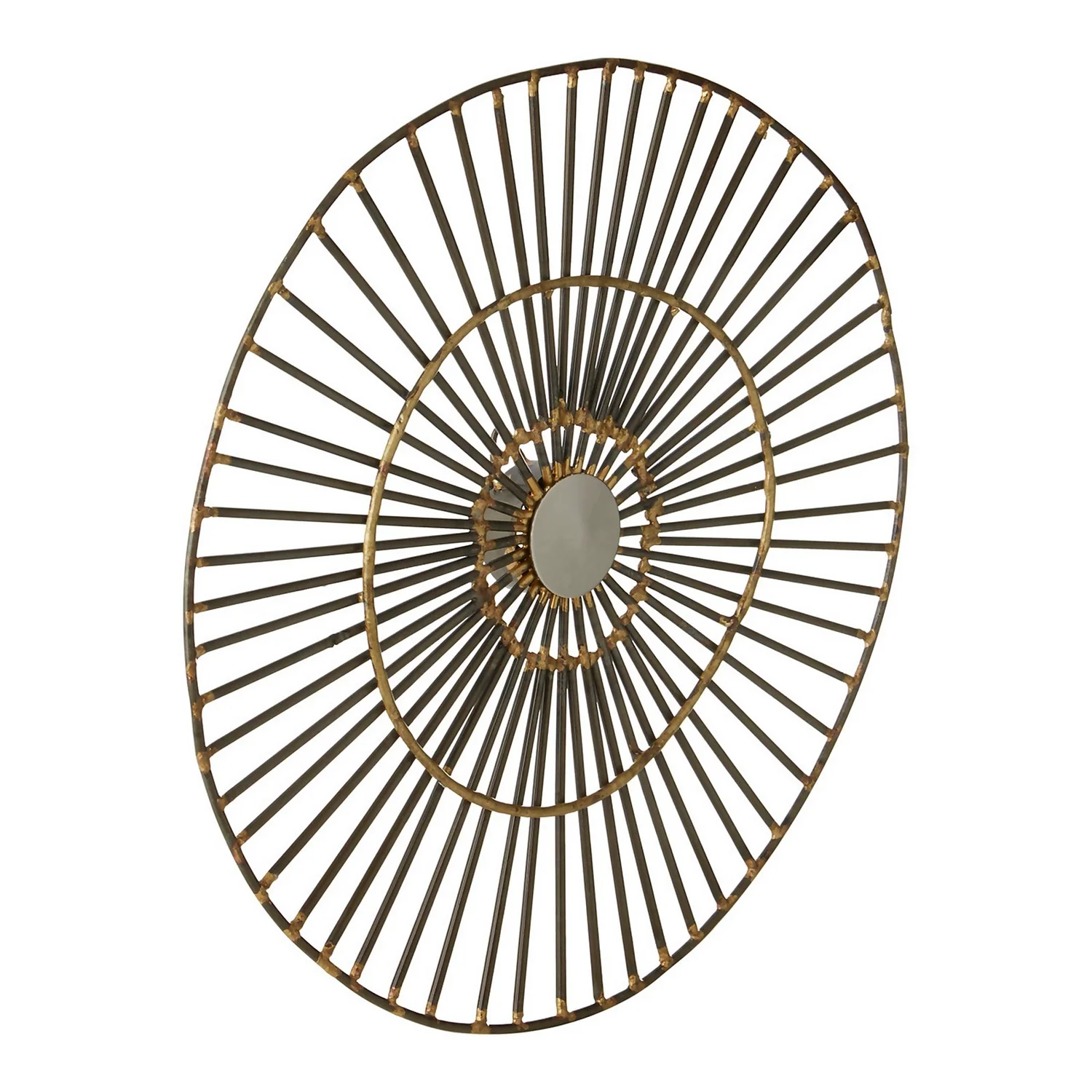 Mirano Small Abstract Wall Art - Gold - 29x31cm 3 Mirano Small Abstract Wall Art - Gold - 29x31cm - Image 3