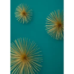 Mirano Set Of 3 Gold Starburst Wall Art -Curver Shop 14820996 3225057939838531