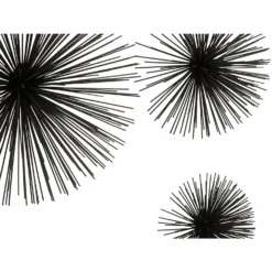 Mirano Set Of 3 Black Starburst Wall Art -Curver Shop 14821000 3345057937545703