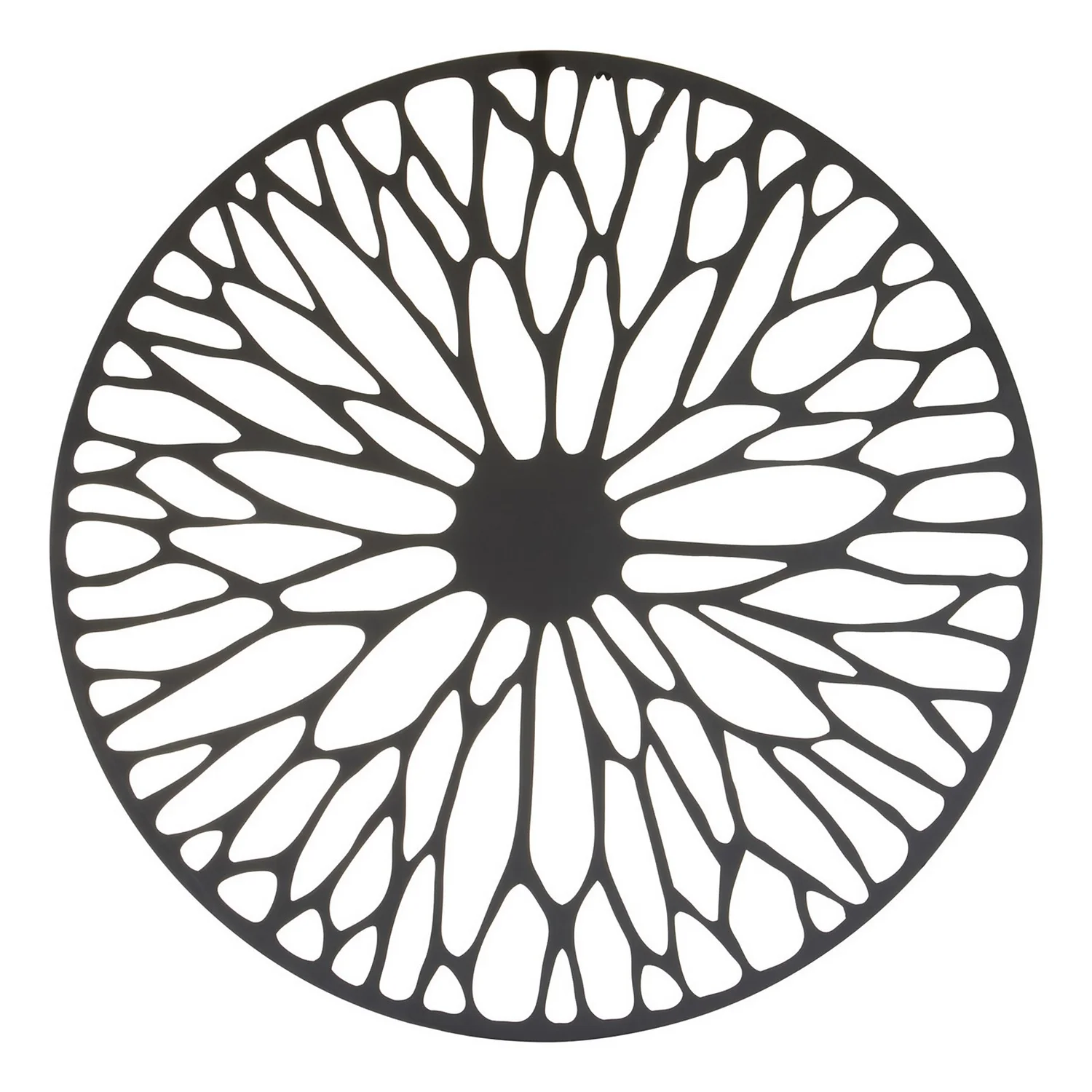 Trento Black Metal Wall Art - 65x65cm 1 Trento Black Metal Wall Art - 65x65cm