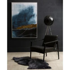 Astratto Wall Art Canvas - Blue & Gold - 103x143cm -Curver Shop 14821006 1255057940343053