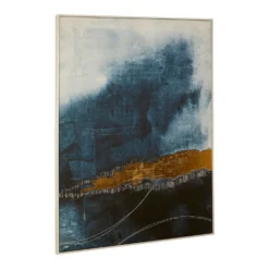 Astratto Wall Art Canvas - Blue & Gold - 103x143cm -Curver Shop 14821006 8465057940249297