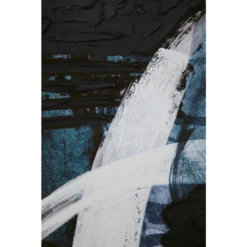 Astratto Wall Art Oil Painting - Blue & Black - 103x143cm -Curver Shop 14821009 1845058683460726