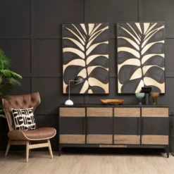 Astratto Canvas Wall Art Oil Painting - Black & Gold - 82.6x122.6cm 14 Astratto Canvas Wall Art Oil Painting - Black & Gold - 82.6x122.6cm -Curver Shop 14821014 1415058393454260