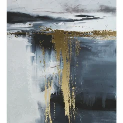 Astratto Oil Paint Wall Art - Blue & Gold - 102.6x142.6cm 9 Astratto Oil Paint Wall Art - Blue & Gold - 102.6x142.6cm -Curver Shop 14821021 9685057937893673