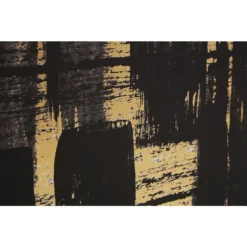 Astratto Canvas Wall Art - Black, White & Gold - 102.6x102.6cm -Curver Shop 14821024 2045057939519025