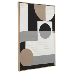Astratto Abstract Geometric Wall Art - Monochrome - 83x123cm -Curver Shop 14821029 6045057939640213