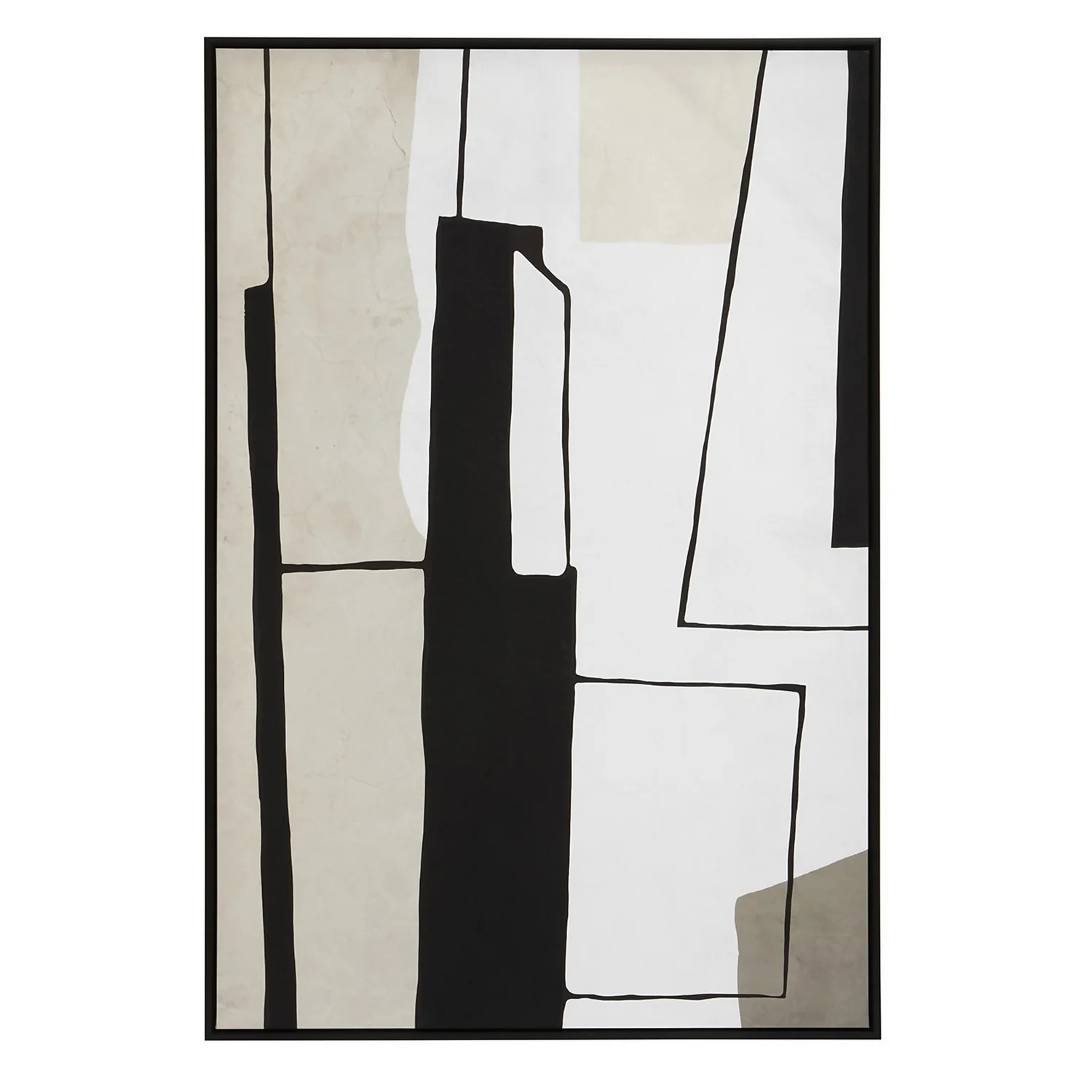 Astratto Abstract Wall Art - Monochrome - 83x123cm 1 Astratto Abstract Wall Art - Monochrome - 83x123cm