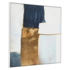 Astratto Wall Art - Blue & Gold - 103x103cm 11 Astratto Wall Art - Blue & Gold - 103x103cm -Curver Shop 14821052 1235058393946125