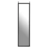 Over Door Hanging Mirror - Black - 33.5x124cm
